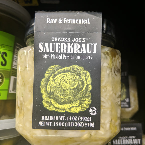 Trader Joe's Sauerkraut (with Pickled Persian Cucumbers)