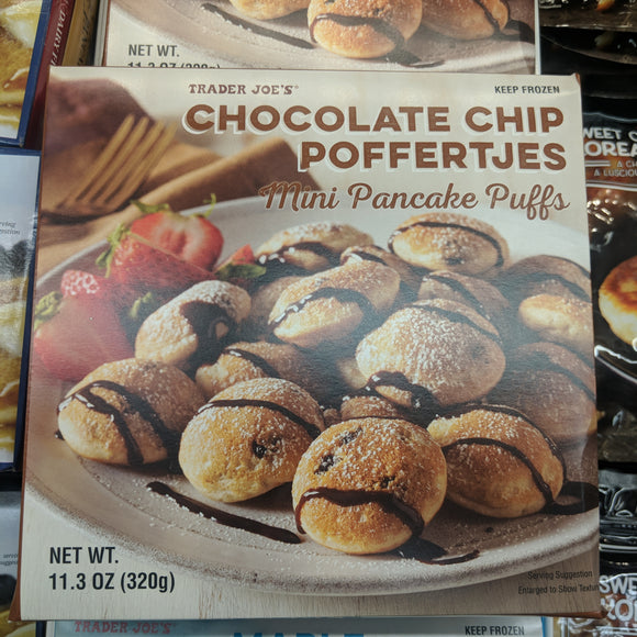 Trader Joe's Chocolate Chip Proffertjes Mini Pancake Puffs (Frozen)