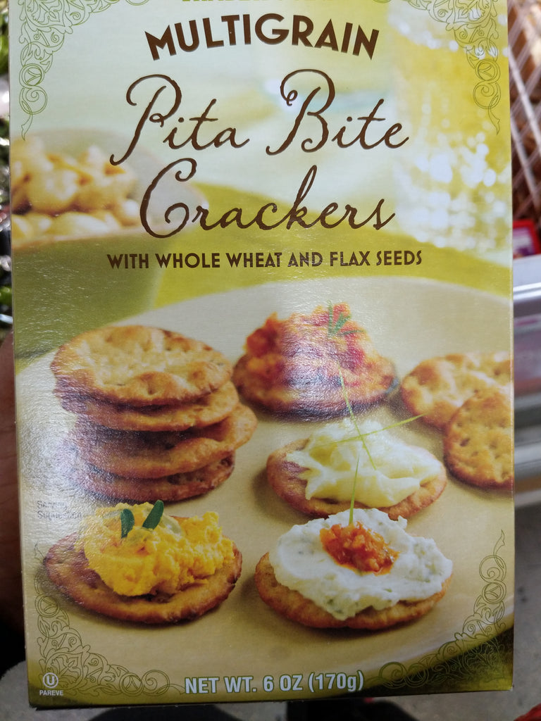 Trader Joe's Multigrain Pita Bite Crackers (Natural Baked with Sea Sal