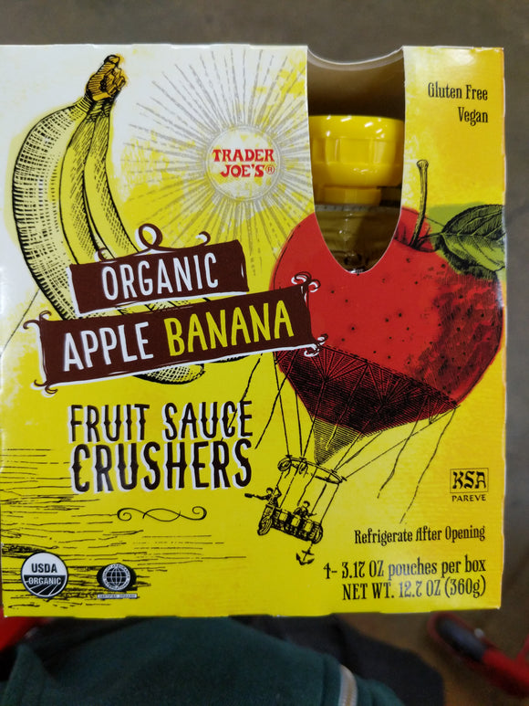 Trader Joe's Apple Banana Crushers Fruit Sauce