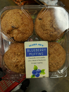 Trader Joe's Blueberry Muffins (4 Count, Kosher)