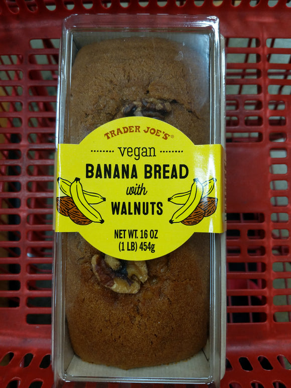 Trader Joe's Vegan Banana Bread with Walnuts