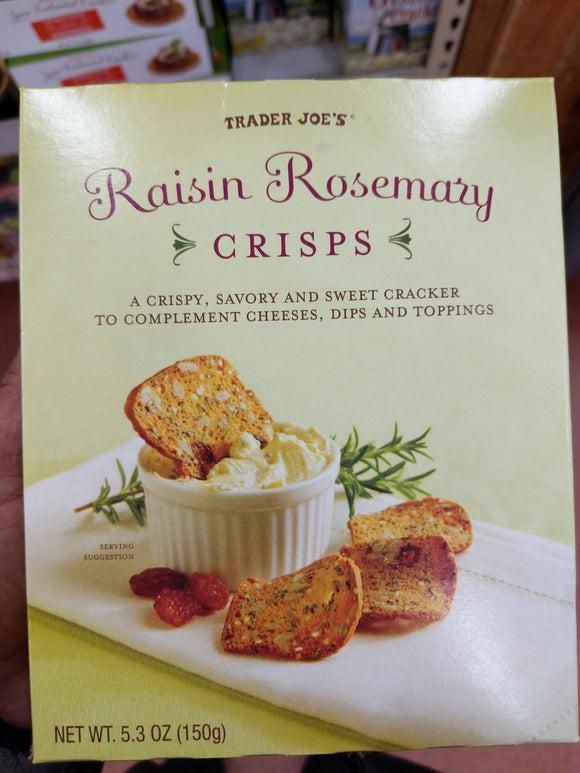 Trader Joe's Raisin Rosemary Crisps