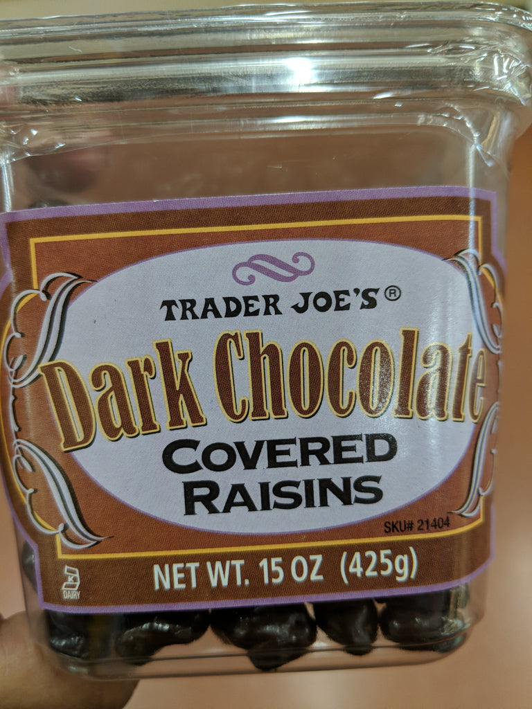 Trader Joe's Dark Chocolate Covered Raisins We'll Get The Food