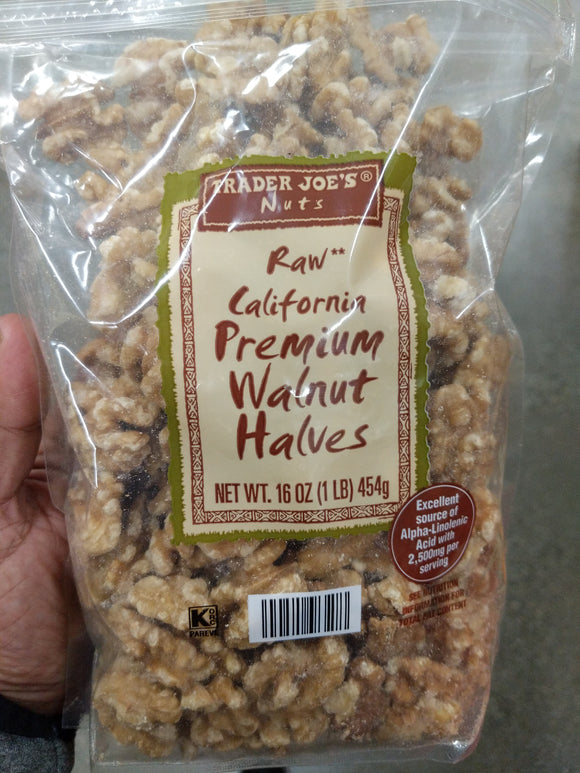 Trader Joe's Raw California Premium Walnut Halves