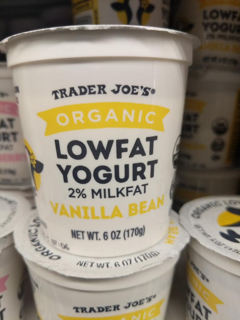 Trader Joe's Organic Low Fat Yogurt (Vanilla) We'll Get The Food