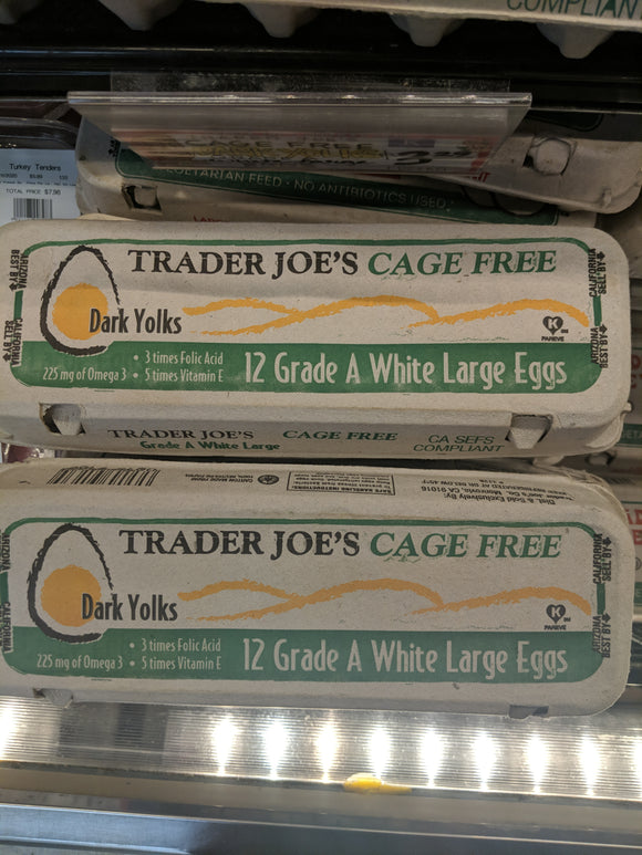 Trader Joe's Dark Yolk Eggs