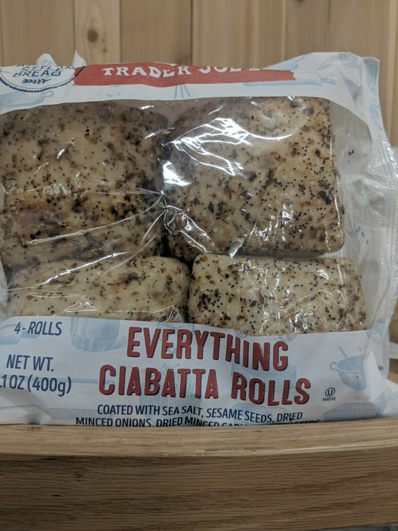 Trader Joe's Everything Ciabatta Rolls (4 pack)