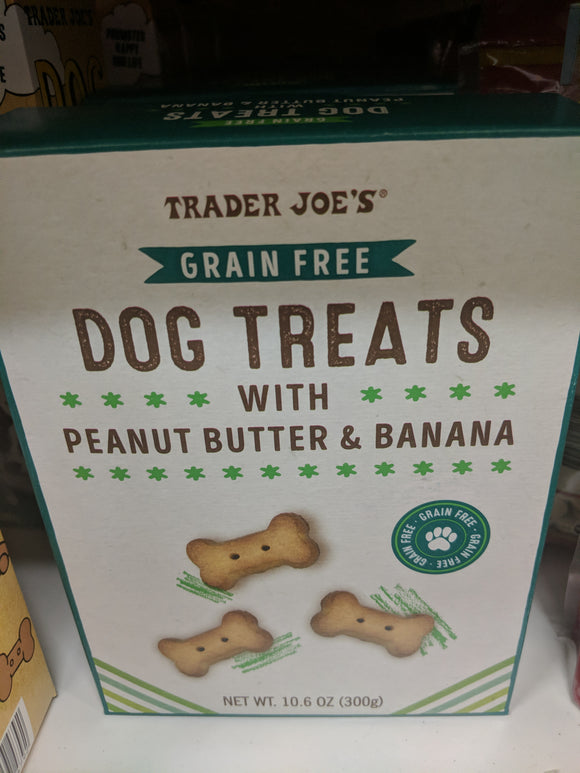 Trader Joe's Grain Free Dog Treats with Peanut Butter and Banana