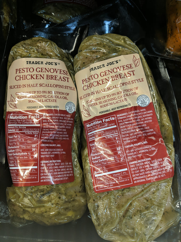 Trader Joe's Pesto Genovese Chicken Thighs (Unprepared) We'll Get The Food
