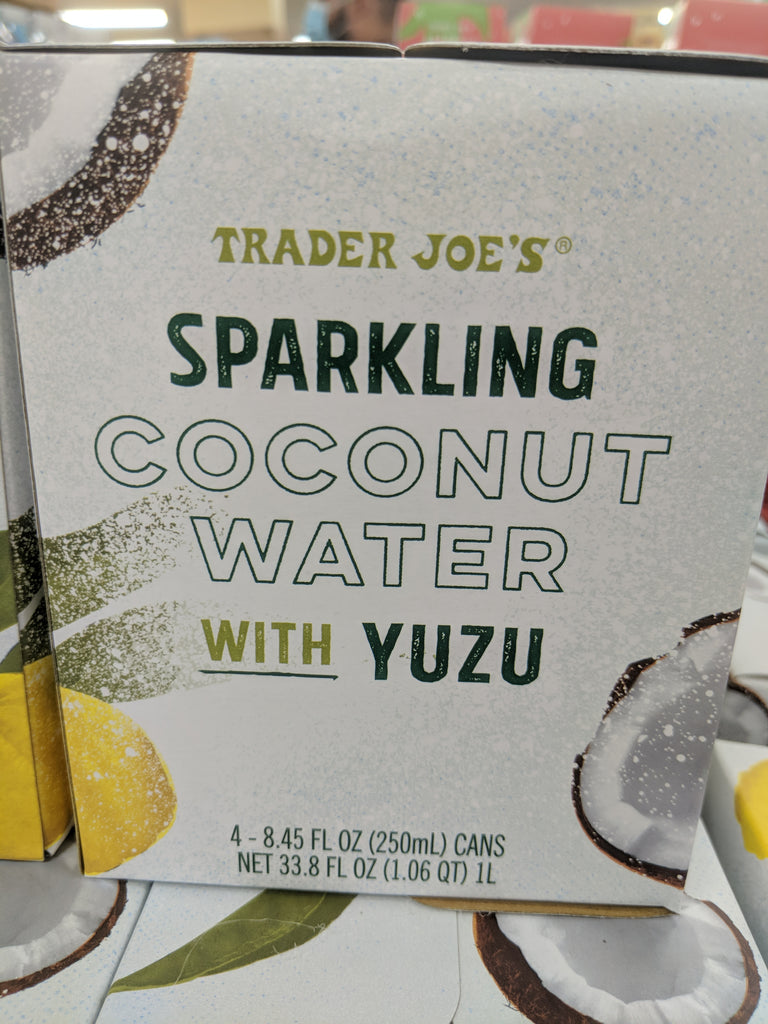 Trader Joe's Sparkling Coconut Water with Yuzu (4 pack) We'll Get The