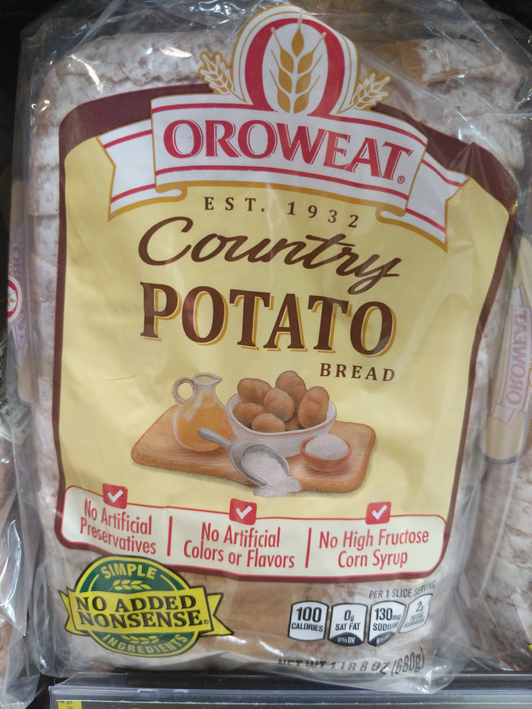 Oroweat Potato Bread Nutrition Label edu.svet.gob.gt