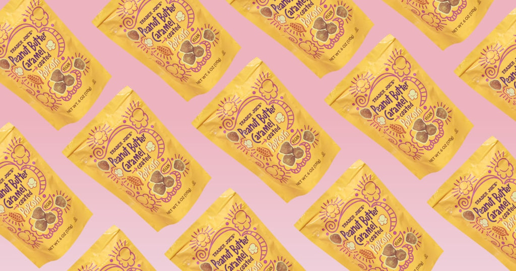 Trader Joe’s Peanut Butter Caramel Coated Popcorn We'll Get The Food