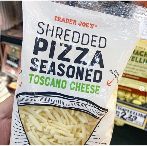 Trader Joe's Shredded Pizza Seasoned Toscano Cheese