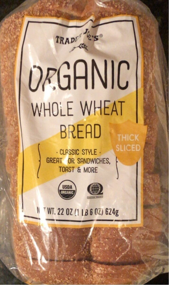 Trader Joe's Organic Whole Wheat Bread