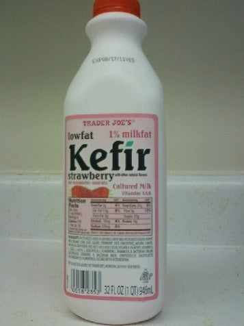 Trader Joe's Kefir Low Fat Cultured Milk (Strawberry)
