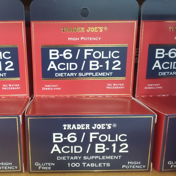 Trader Joe's B-6 / Folic Acid / B-12 Dietary Supplement