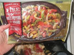 Trader Joe's Fire Roasted Bell Pepper and Onions (Frozen)