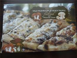 Trader Joe's Wild Mushroom and Black Truffle Flatbread (w/ Mozzarella Cheese, Frozen)