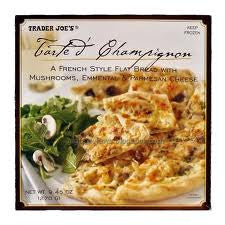 Trader Joe's Tarte aux Champignons (French Style Flat Bread w/ Mushrooms, Emmental and Parmesan Cheese, Frozen)