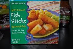 Trader Joe's Reduced Fat Fish Sticks (Lightly Breaded, Frozen)