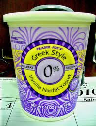 Trader Joe's Greek Style 0% Nonfat Yogurt (Vanilla)