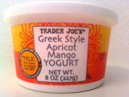 Trader Joe's Greek Style Yogurt (Apricot and Mango)