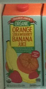Trader Joe's Organic Orange Strawberry Banana Juice