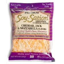 Trader Joe's Premium Soy-Sation Shredded Cheese Blend (Cheddar, Jack, and Mozzarella Flavors)