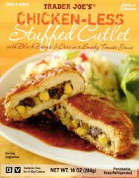 Trader Joe's Chicken-Less Stuffed Cutlet (with Black Beans and Corn in a Smoky Tomato Sauce)