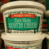 Trader Joe's Part Skim Ricotta Cheese
