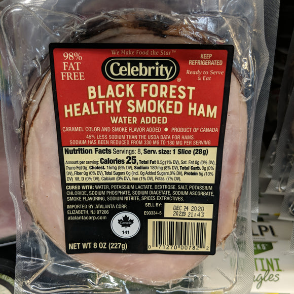 Trader Joe's Black Forest Healthy Smoked Ham (99% Fat Free)