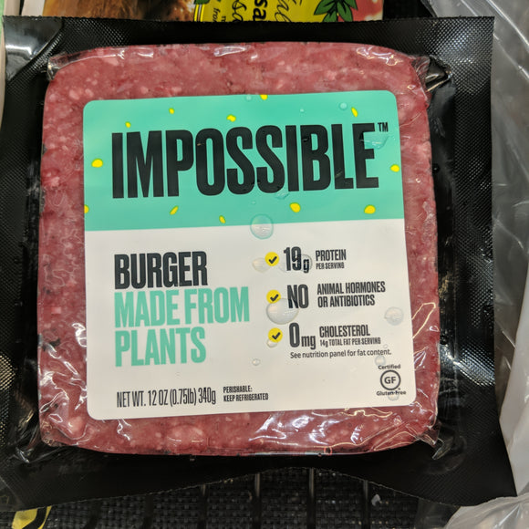 Trader Joe's Impossible Ground Beef (Vegan, Burger made from Plants)
