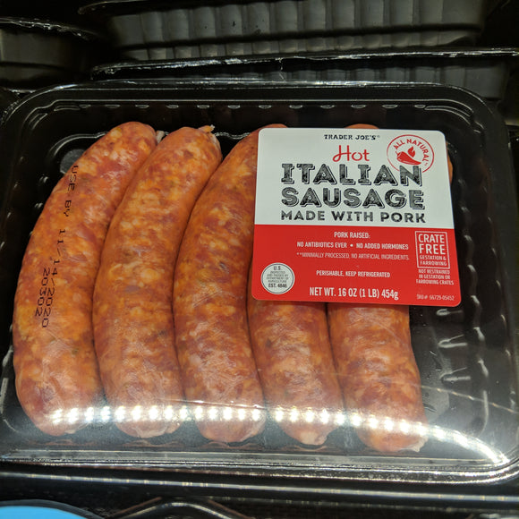 Trader Joe's Uncooked Hot Italian Pork Sausage