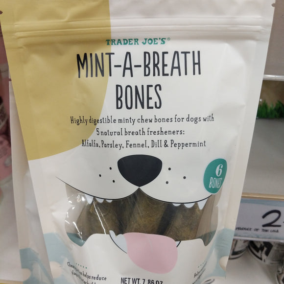 Trader Joe's Mint-A-Breath Dog Bones
