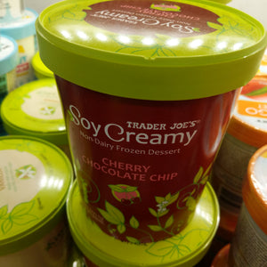 Trader Joe's Soy Creamy Cherry Chocolate Chip Non-Dairy Frozen Dessert