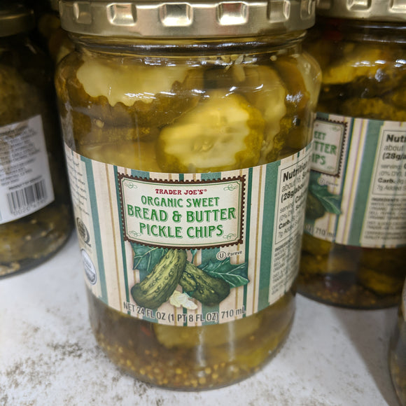 Trader Joe's Organic Sweet Bread and Butter Pickles