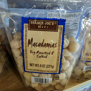 Trader Joe's Macadamias Dry Roasted and Salted