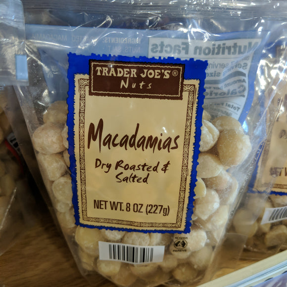 Trader Joe's Macadamias Dry Roasted and Salted