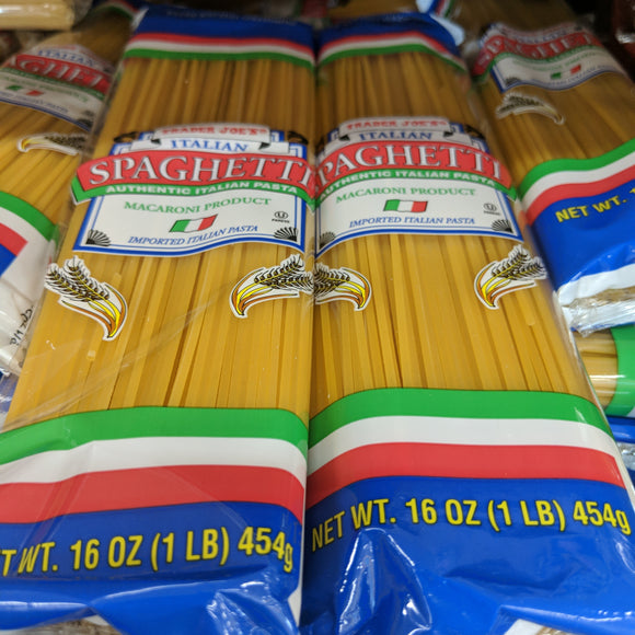 Trader Joe's Spaghetti Authentic Italian Pasta