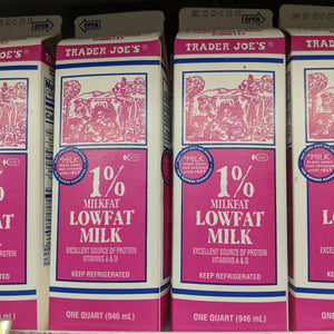 Trader Joe's Milk (1% Low Fat)
