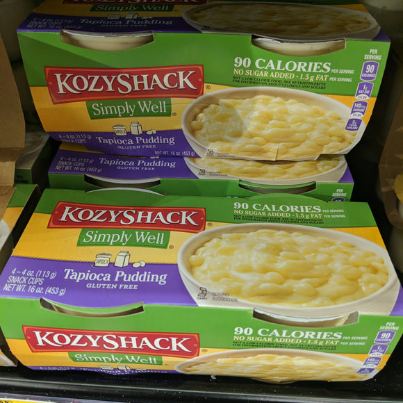 Kozy Shack Tapioca Pudding (No Sugar Added, 4 Count)