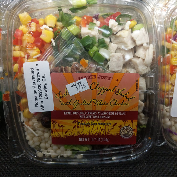 Trader Joe's Fresh Field Chopped Salad (with Grilled White Chicken)