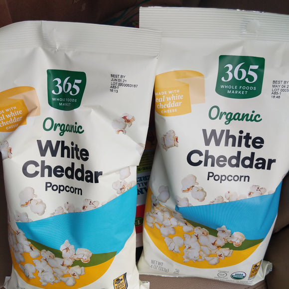 Whole Foods Organic Brands 365 Brand Popcorn - White Cheddar Cheese