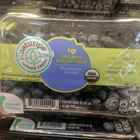 Trader Joe's Fresh Organic Blueberries