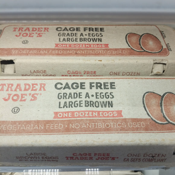 Trader Joe's Cage Free Large Brown Grade A Eggs (One Dozen)