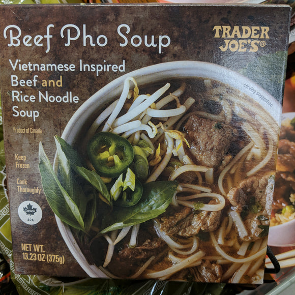 Trader Joe's Beef Pho Soup (With Rice Noodles and Vegetables)