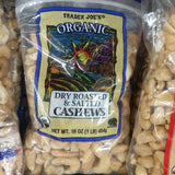 Trader Joe's Organic Dry Roasted and Lightly Salted Cashews