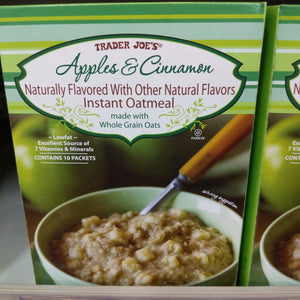 Trader Joe's Apples and Cinnamon Instant Oatmeal