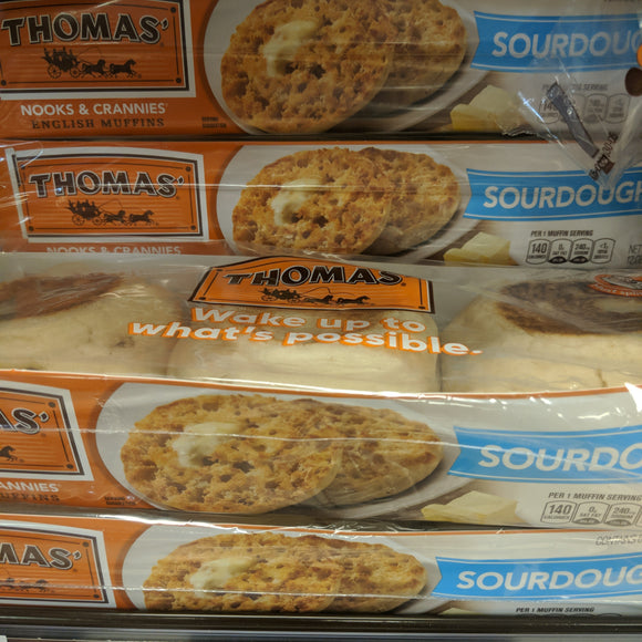Thomas Sourdough English Muffins 6 Pack